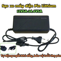 Sạc xe máy điện pin Lithium 12V5A-14.6V5A.