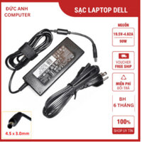 [SẠC ZIN] Cục sạc laptop Dell chân nhỏ 19.5V 2.31A 3.34A 4.62A  sạc máy tính Dell Inspiron Vostro đầu nhỏ ship hỏa tốc