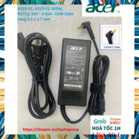 [Sạc zin] SẠC LAPTOP ACER ASPIRE A315-51, A315-51-364W, N17Q1 19V - 3.42A - 65W Chân vàng 5.5 x 1.7 mm PHỤ KIỆN LAPTOP