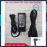 [SẠC ZIN] Sạc Laptop Asus 19v-3.42a/4.74a hình chữ nhật - Tặng kèm dây nguồn 2 chấu