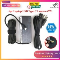 [SẠC ZIN] Sạc Laptop USB-C Lenovo 65W 20V 3.25A Dành cho Lenovo ThinkPad, Lenovo IdeaPad, Lenovo Yoga, Lenovo Chromebook