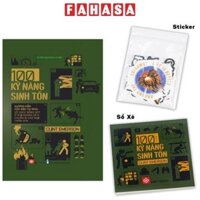Sách 100 Kỹ Năng Sinh Tồn - Bản Đặc Biệt - Bìa Cứng - Tặng Kèm Sticker + Sổ Tay