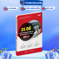 Sách- 25 Đề ôn thi đánh giá năng lực Đại học Quốc gia TP Hồ Chí Minh Năm 2025