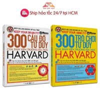 Sách -  300 Câu Đố và 300 Trò Chơi Tư Duy Của Sinh Viên Trường Đại Học Harvard (Combo lẻ tuỳ chon)