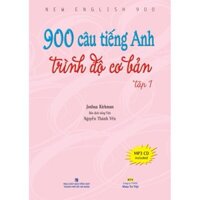 Sách - 900 câu tiếng Anh trình độ cơ bản: Tập 1 (kèm CD)