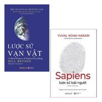 SÁch Alphabooks - Lược Sử Vạn Vật + Sapiens: Lược Sử Loài Người (2 cuốn)
