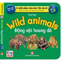 Sách - BabyS First Picture Dictionary - Từ Điển Bằng Hình Đầu Tiên Của Bé - Động vật hoang dã - Wild Animals Bìa Cứng