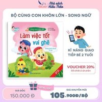 Sách - Bộ 10 quyển truyện tranh Cùng Con Khôn Lớn song ngữ Việt-Anh - Kỹ năng giao tiếp cho bé 2+