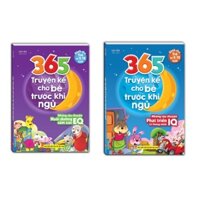 Sách - Bộ 2 cuốn 365 Truyện Kể Cho Bé Trước Khi Ngủ ( Nuôi Dưỡng Cảm Xúc EQ - Phát Triển Trí Thông Minh IQ)