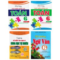 Sách - Bộ 4 cuốn: Sách tham khảo toán - văn - khoa học tự nhiên lớp 6(bám sát sgk kết nối tri thức với cuộc sống) (HAV)