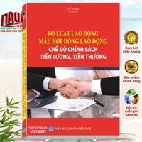 Sách Bộ Luật Lao Động - Mẫu Hợp Đồng Lao Động - Chế Độ Chính Sách Tiền Lương, Tiền Thưởng - V2240D