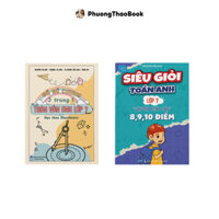 SÁCH - BỘ SÁCH LỚP 7 - COMBO 1: Sổ đề cương Toán Văn Anh lớp 7 + Siêu giỏi Toán Anh lớp 7