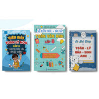 SÁCH - BỘ SÁCH LỚP 8 - COMBO : Sổ kiến thức + bài tập Toán Văn Anh lớp 8 + Siêu giỏi Toán Lý Hóa lớp 8 (WU)