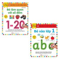 Sách Bộ Sách Tự Xóa Thông Minh - Bé Làm Quen Với Số Đếm (4-5 Tuổi) + Bé Vào Lớp 1 (5 -6 Tuổi) (Bộ 2 Cuốn)