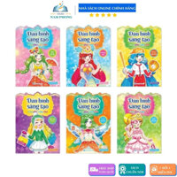 Sách - Bộ Sticker Hình Dán Công Chúa Cute - Dán Hình Sáng Tạo Trang Phục Công Chúa (Lựa chọn số cuốn)