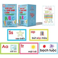 Sách -  Bộ Thẻ Học Flashcard Vui Học Tiếng Việt - Chữ Cái, Chữ Ghép Và Vần