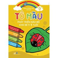 Sách Bộ Tô màu phát triển não bộ cho bé 1-5 tuổi 10 cuốn lẻ -  Ban Quyên - Tập 9, Tập 9