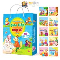 Sách - Bộ Truyện Kỹ Năng Giao Tiếp Ứng Xử, Tủ Sách Cho Bé 2+ Tuổi Song Ngữ Việt Anh (Có File Nghe)