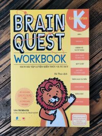 Sách brain quest workbook kindergarten phát triển tư duy iq cho bé  5 - 6 tuổi