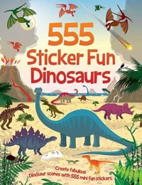 Sách các hoạt động dành cho  thiếu nhi  tiếng Anh 555 Sticker Fun Dinosaurs