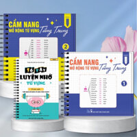 Sách-Cẩm nang mở rộng vốn từ vựng tiếng Trung kèm sổ tay ghi nhớ ( 3 cuốn )