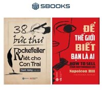 Sách - Combo 2 Cuốn : 38 Bức Thư Rockefeller Gửi Cho Con Trai + Để Thế Giới Biết Bạn Là Ai - SBOOKS