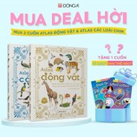 Sách - Combo 2 cuốn: Atlas động vật + Atlas các loài chim - Tặng 1 cuốn Vì sao? Như thế nào (Sinh thái/ Năng lượng)