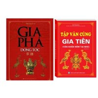 Sách - Combo 2 cuốn Gia Phả Dòng Tộc (Tái Bản)+Tập Văn Cúng Gia Tiên (Tái Bản 01)