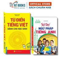 Sách - Combo 2 cuốn - Từ điển tiếng việt dành cho học sinh - khổ to & Sổ tay ngữ pháp tiếng Anh - MT