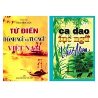 Sách - Combo 2 cuốn Từ điển thành ngữ và tục ngữ Việt Nam + Ca Dao Tục Ngữ Việt Nam
