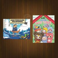 Sách - combo 2 quyển tô màu Hành Trình Bí Mật Của Capybara + Thị Trấn Baby Three (VT)