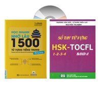 Sach-Combo 2 sách Sổ tay từ vựng HSK1-2-3-4 và TOCFL band A  Học Nhanh Nhớ Lâu 1500 Từ Vựng Tiếng Trung Thông Dụng  DVD tài liệu
