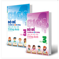 Sách - Combo 2c Big4 Bộ đề tự kiểm tra 4 kỹ năng Nghe - Nói - Đọc - Viết tiếng Anh lớp 3 tập 1 + tập 2