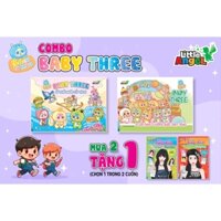 Sách - Combo 2c Sách Tô Màu - Baby Three ở Thế Giới Cổ Tích+Baby Three 12 Con Giáp Ở Vương Quốc Ngọt Ngào(kèm quà tặng)