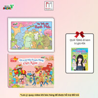 Sách - Combo 2c Sách Tô Màu Tết và Lễ Hội Truyền Thống Việt Nam + Thị Trấn Nhỏ Hạnh Phúc (bìa có nhũ)(kèm quà tặng)