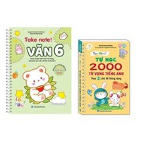 sách - combo 2c TAKE NOTE Văn 6 (CÓ lò xo) và TAKE NOTE  Tự học 2000 từ vựng tiếng anh (theo 44 chủ đề) - MT