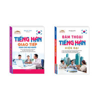 Sách- Combo 2c-Tiếng Hàn giao tiếp dành cho mọi người + đàm thoại tiếng Hàn hiện đại (Mềm)