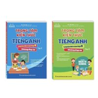 Sách - Combo 2c Trọng tâm kiến thức tiếng anh luyện thi vào lớp 6 tập 1 và tập 2 (không đáp án)