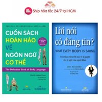 Sách - Combo 2Q cuốn sách hoàn hảo về ngôn ngữ cơ thể và lời nói có đáng tin không
