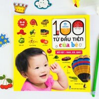 Sách - Combo 3 cuốn 100 từ đầu tiên của bé Bìa mềm - ndbooks - Đồ vật-Rau,củ,quả