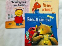 SÁCH - Combo 3 cuốn sách dành cho thiếu nhi siêu hấp dẫn: Trường Học Của Léon + Ngày Đầu Đến Trường - Boris Đi Cắm Trại