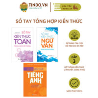 Sách - Combo 3 Cuốn Sổ Tay Kiến Thức Dành Cho Học Sinh Trung Học Phổ Thông THPT - Cấp 3