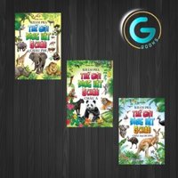 Sách - combo 3 quyển thế giới động vật 5 châu: châu á + châu phi + châu đại dương - VTX