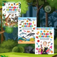 Sách - Combo 3 quyển từ điển bằng hình đầu tiên của bé - Song ngữ anh việt (VTX)