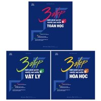 Sách Combo 3 STEP khối A – Tiết lộ bí quyết 3 bước đạt điểm 8+ Toán Lý Hóa