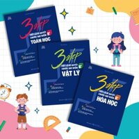 Sách Combo 3 STEP khối A – Tiết lộ bí quyết 3 bước đạt điểm 8+ Toán Lý Hóa
