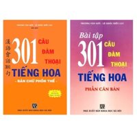 Sách - Combo 301 câu đàm thoại tiếng hoa ( bản chữ phồn thể ) + Bài tập 301 câu đàm thoại tiếng Hoa