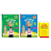 Sách - Combo 3c Bài tập trắc nghiệm tiếng Anh lớp 5(t1+t2) ; từ điển tiếng việt dành cho học sinh (khổ to)