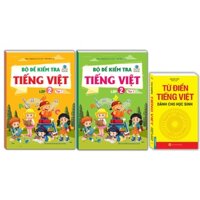 Sách - Combo 3c - Bộ đề kiểm tra Tiếng Việt lớp 2 trọn bộ & Từ điển tiếng việt dành cho học sinh - khổ to (tái bản)