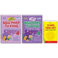 Sách - Combo 3c -GLOBAL SUCCESS- Luyện chuyên sâu ngữ pháp và từ vựng tiếng anh lớp 4 & từ điển tiếng việt học sinh